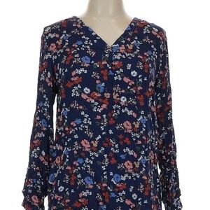 Elegant Floral Print Women's Blouse